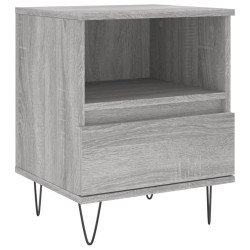 Tables de chevet 2 pcs sonoma gris 40x35x50 cm bois ingénierie 627143627143