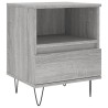 Tables de chevet 2 pcs sonoma gris 40x35x50 cm bois ingénierie 627143627143