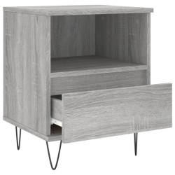Tables de chevet 2 pcs sonoma gris 40x35x50 cm bois ingénierie 627143627143