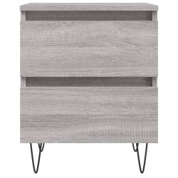 Tables de chevet 2 pcs sonoma gris 40x35x50 cm bois ingénierie 627144627144