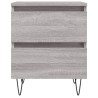 Tables de chevet 2 pcs sonoma gris 40x35x50 cm bois ingénierie 627144627144