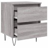 Tables de chevet 2 pcs sonoma gris 40x35x50 cm bois ingénierie 627144627144