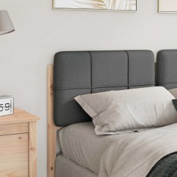 Tête de lit capitonnée Marron et gris clair 150 cm Pin massif 627148627148