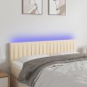 Tête de lit à LED Crème 144x5x78/88 cm Tissu 627153627153