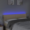 Tête de lit à LED Crème 144x5x78/88 cm Tissu 627153627153