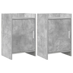 Tables de chevet 2 pcs Gris béton 40 x 30 x 60 cm 627154627154