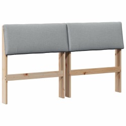 Tête de lit capitonnée Gris clair 150 cm Pin massif 627158627158