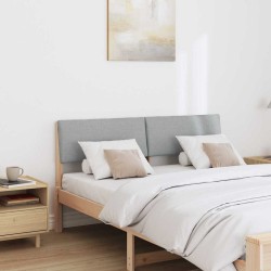 Tête de lit capitonnée Gris clair 150 cm Pin massif 627158627158