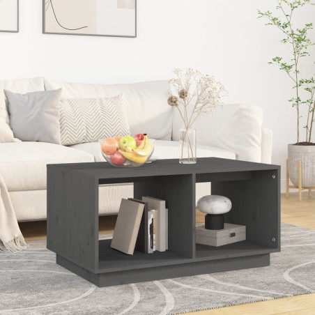 Table basse Gris 80x50x40 cm Bois massif de pin 627161627161