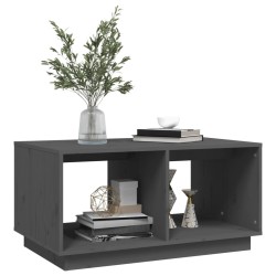 Table basse Gris 80x50x40 cm Bois massif de pin 627161627161