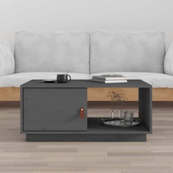 Table basse Gris 80x50x35,5 cm Bois massif de pin 627162627162