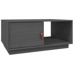 Table basse Gris 80x50x35,5 cm Bois massif de pin 627162627162