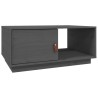 Table basse Gris 80x50x35,5 cm Bois massif de pin 627162627162