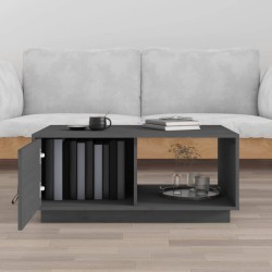 Table basse Gris 80x50x35,5 cm Bois massif de pin 627162627162