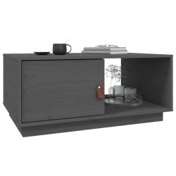 Table basse Gris 80x50x35,5 cm Bois massif de pin 627162627162