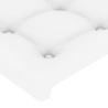Tête de lit à LED Blanc 90x5x78/88 cm Similicuir 627163627163