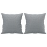 Canapé 3 places avec oreillers gris clair 180 cm tissu 627166627166
