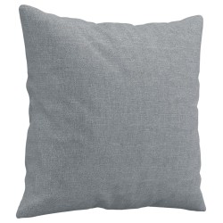 Canapé 3 places avec oreillers gris clair 180 cm tissu 627166627166