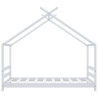 Cadre de lit d'enfant Blanc Bois de pin massif 80x160 cm 627168627168