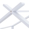 Cadre de lit d'enfant Blanc Bois de pin massif 80x160 cm 627168627168