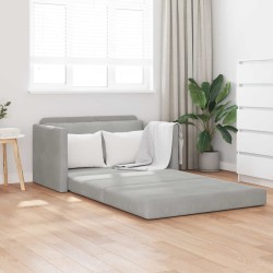 Canapé-Lit Gris clair 124 x 71 x 78 cm Velours 627169627169