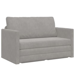 Canapé-Lit Gris clair 124 x 71 x 78 cm Velours 627169627169