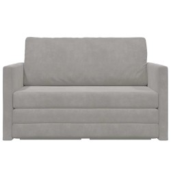 Canapé-Lit Gris clair 124 x 71 x 78 cm Velours 627169627169