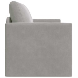 Canapé-Lit Gris clair 124 x 71 x 78 cm Velours 627169627169