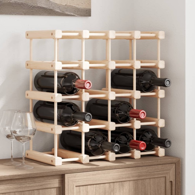 Casier à vin pour 20 bouteilles 46,5x23x46,5 cm pin massif 627170627170