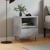Table de chevet gris béton 40x35x50 cm bois d’ingénierie 627172627172