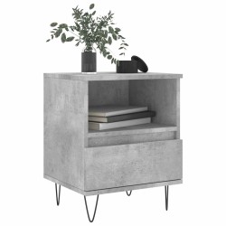 Table de chevet gris béton 40x35x50 cm bois d’ingénierie 627172627172