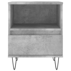 Table de chevet gris béton 40x35x50 cm bois d’ingénierie 627172627172