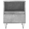 Table de chevet gris béton 40x35x50 cm bois d’ingénierie 627172627172
