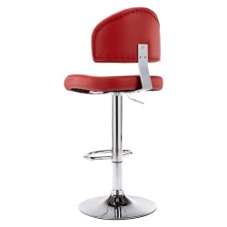 Tabourets de bar lot de 2 rouge bordeaux similicuir 627173627173