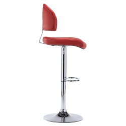 Tabourets de bar lot de 2 rouge bordeaux similicuir 627173627173