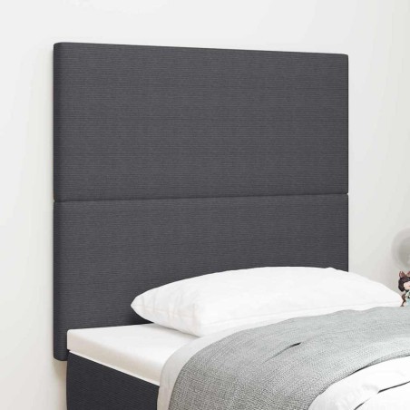 Tête de lit Gris foncé 100 cm Tissu en velours côtelé 627175627175