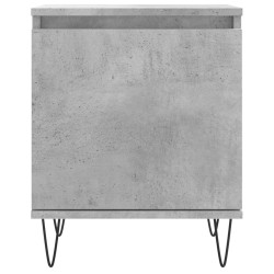 Tables de chevet 2 pcs gris béton 40x30x50 cm bois d'ingénierie 627179627179