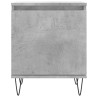 Tables de chevet 2 pcs gris béton 40x30x50 cm bois d'ingénierie 627179627179