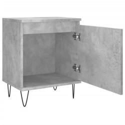 Tables de chevet 2 pcs gris béton 40x30x50 cm bois d'ingénierie 627179627179