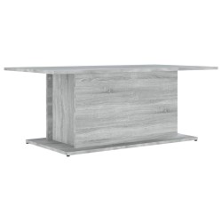 Table basse Sonoma gris 102x55,5x40 cm Bois d'ingénierie 627180627180