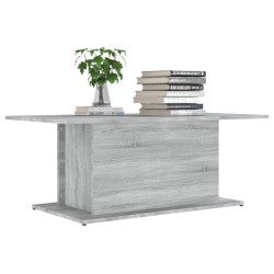 Table basse Sonoma gris 102x55,5x40 cm Bois d'ingénierie 627180627180