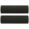 Canapé 3 places avec oreillers décoratifs noir 180 cm tissu 627183627183