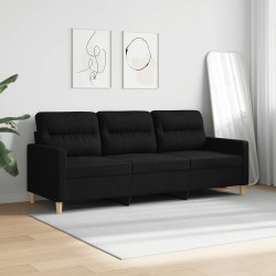 Canapé à 3 places Noir 180 cm Tissu 627184627184