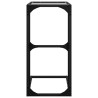 Table d'appoint avec verre transparent 40x30x61,5 cm acier 627185627185