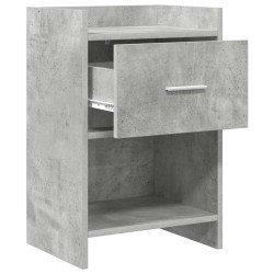 Tables de chevet 2 pcs Gris béton 40 x 30 x 60 cm 627187627187