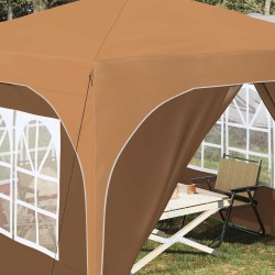 Tente de fête pop-up 290 x 290 x 245 cm Beige 627188627188