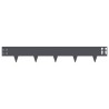 Bordure de Pelouse 10 pcs 100 x 15 cm Acier Anthracite 627191627191