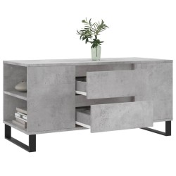 Table basse gris béton 102x44,5x50 cm bois d'ingénierie 627192627192