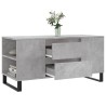 Table basse gris béton 102x44,5x50 cm bois d'ingénierie 627192627192