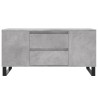 Table basse gris béton 102x44,5x50 cm bois d'ingénierie 627192627192